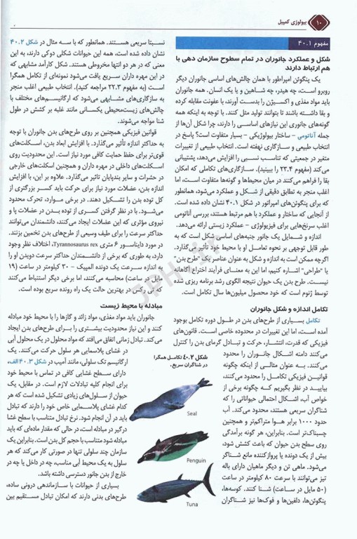 بیولوژی کمپبل 2021 جلد6 ساختار و عمل جانوران دکتر راهله جهانبانی