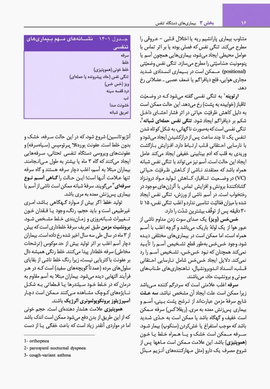 مبانی طب داخلی سیسیل 2022 بیماری‌های دستگاه تنفس