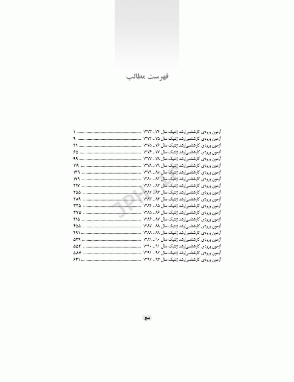 بانک آزمون تحلیلی AQS ژنتیک