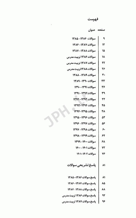سوالات کنکور کارشناسی ارشد بیماری‌های داخلی و جراحی در مامایی 85 تا 1401 با پاسخ تشریحی