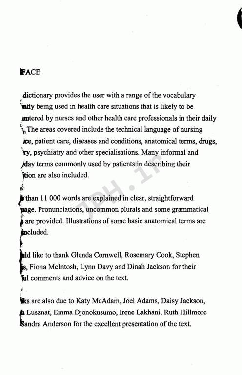 فرهنگ پرستاری پیتر کالین انگلیسی به فارسی