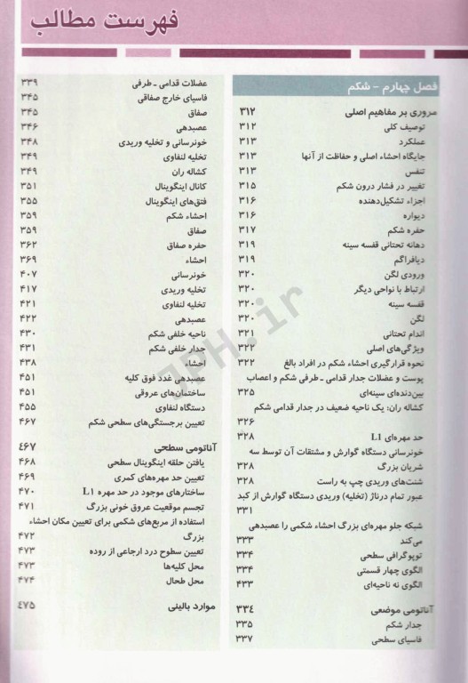 آناتومی گری 2024 برای دانشجویان جلد1 تنه دکتر رضا شیرازی