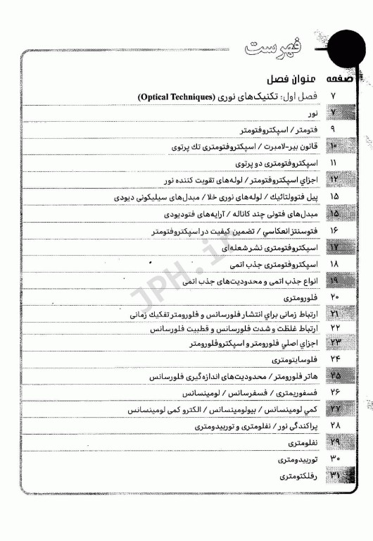 نمودارنامه تکنیک‌های بیوشیمی بالینی