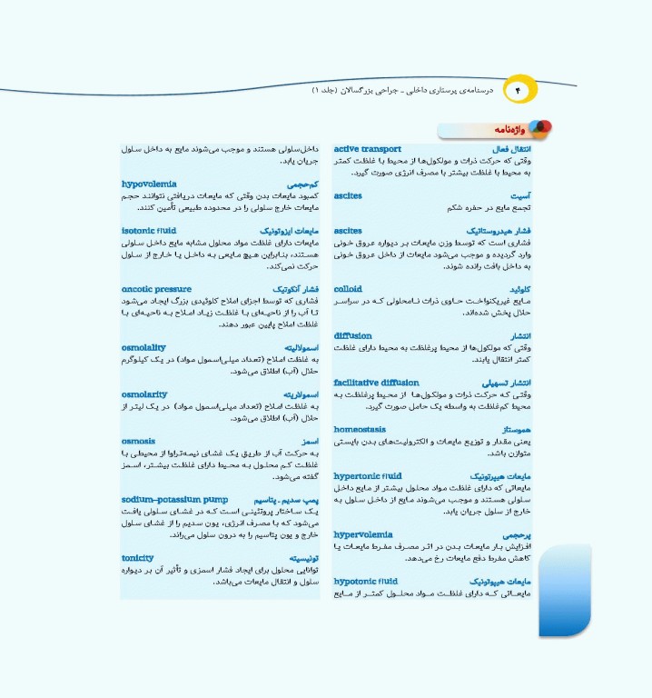 درسنامه‌ی پرستاری داخلی جراحی بزرگسالان و سالمندان جلد1