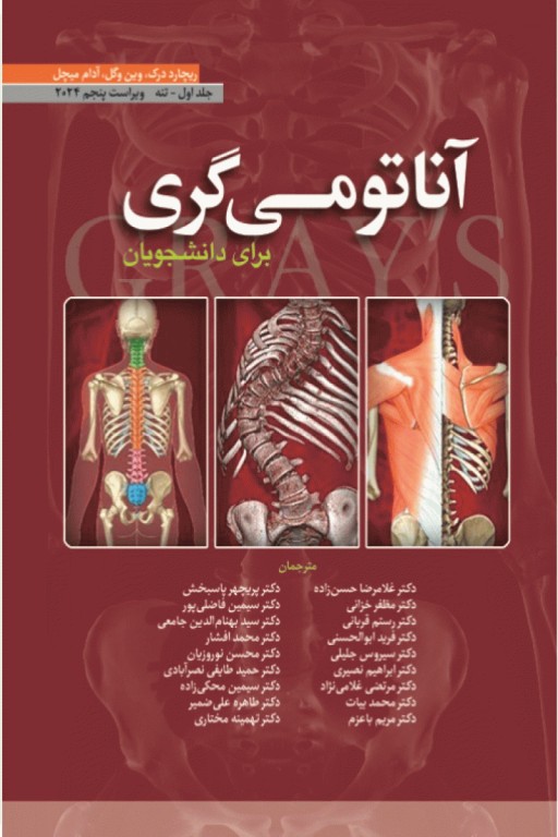 آناتومی گری برای دانشجویان 2024 ترجمه دکتر حسن‌زاده جلد اول تنه