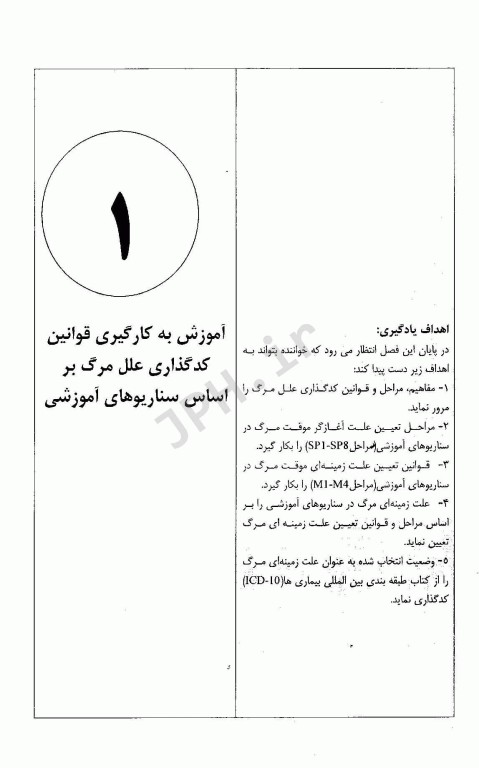 راهنمای عملی کدگذاری علت مرگ مبتنی بر سناریوهای آموزشی