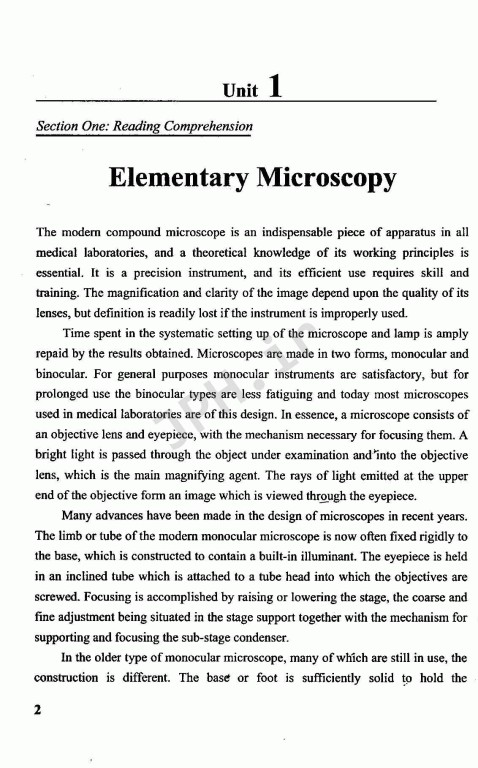 انگلیسی برای دانشجویان رشته علوم آزمایشگاهی English for the Students of Laboratory Technology