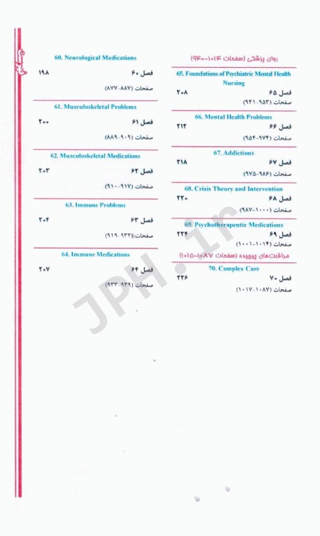 هندبوک لغات و اصطلاحات کلیدی دروس پرستاری برای آزمون NCLEX-RN ساندرز 2023