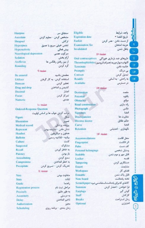 هندبوک لغات و اصطلاحات کلیدی دروس پرستاری برای آزمون NCLEX-RN ساندرز 2023