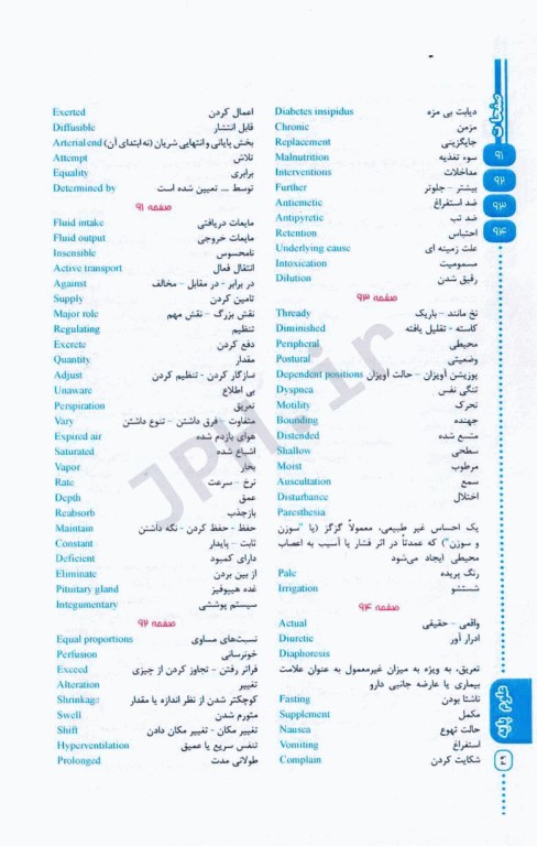 هندبوک لغات و اصطلاحات کلیدی دروس پرستاری برای آزمون NCLEX-RN ساندرز 2023