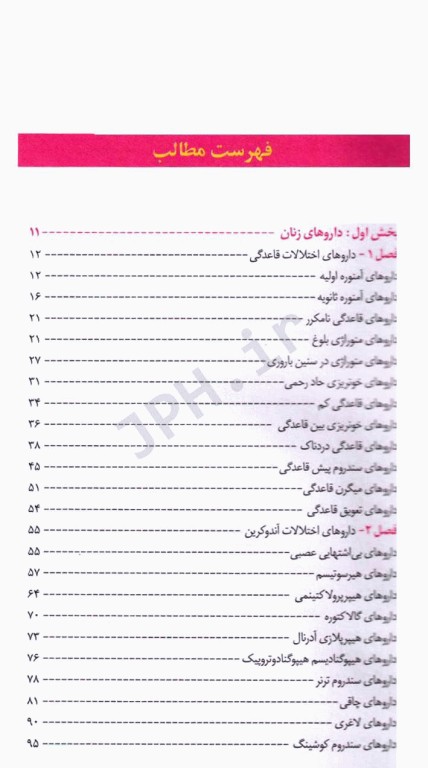 PDR اصول کاربردی داروهای زنان پاشا