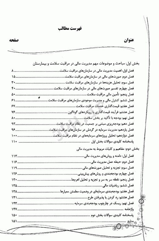 بانک سوالات IQB مدیریت مالی در نظام سلامت