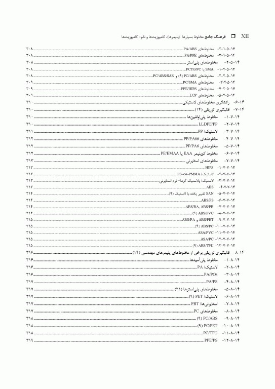 فرهنگ جامع مخلوط بسپارها (پلیمرها)، کامپوزیت‌ها و نانو- کامپوزیت‌ها «جایگزینی بسپارهای مهندسی» 2جلدی