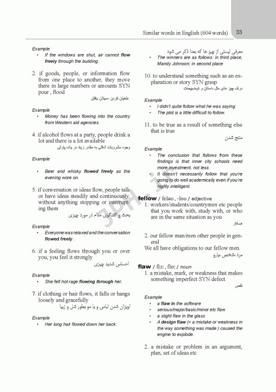 604 لغات مشابه در انگلیسی Similar Words in English