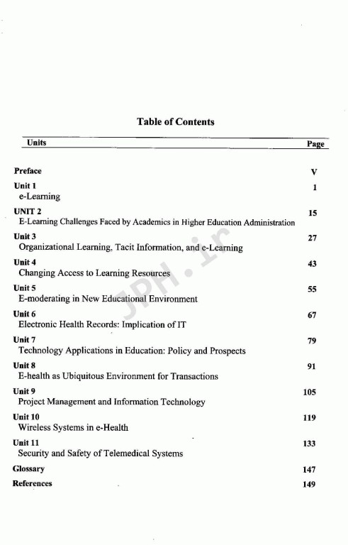 انگلیسی تخصصی دانشجویان یادگیری الکترونیکی و فن‌آوری اطلاعات سلامت (HIT)‏