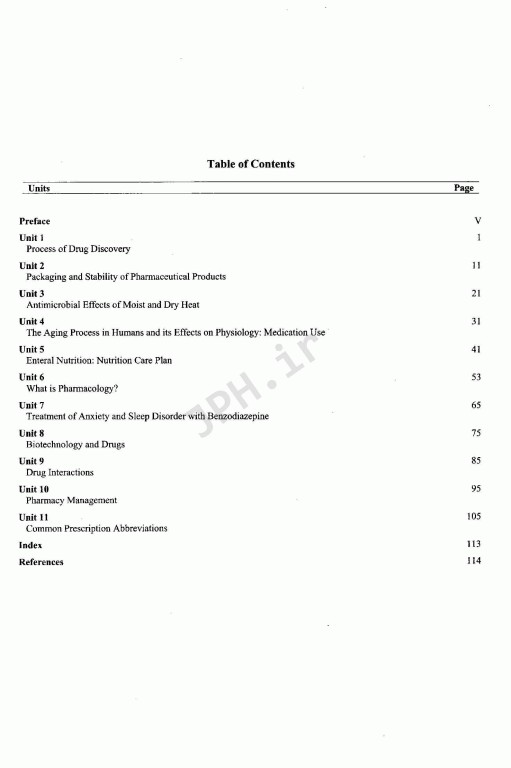 انگلیسی تخصصی داروسازی دانشگاه علوم پزشکی شیراز |  English for the Students of Pharmacy