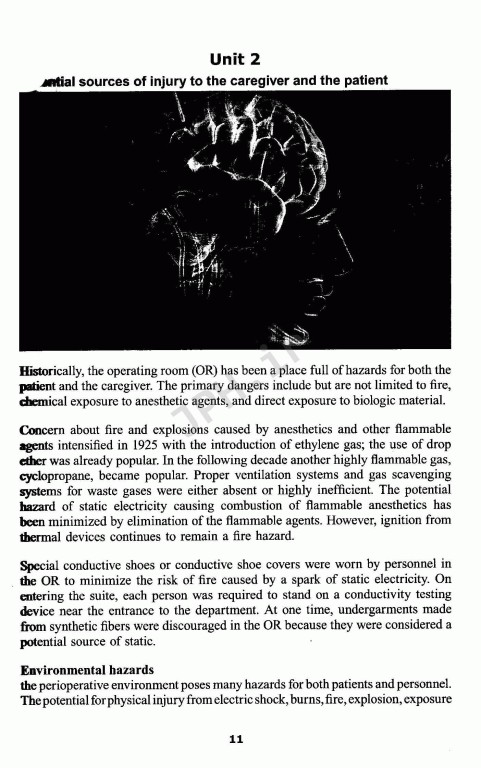 انگلیسی تخصصی اتاق عمل دانشگاه علوم پزشکی شیراز | English for the Students of Operation Room