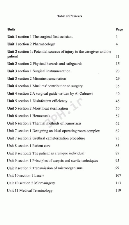 انگلیسی تخصصی اتاق عمل دانشگاه علوم پزشکی شیراز | English for the Students of Operation Room