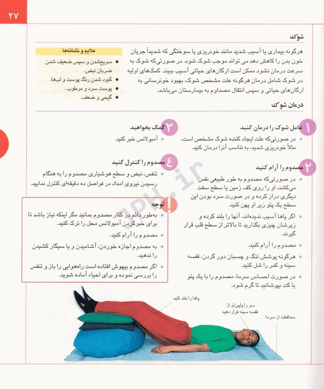 راهنمای جامع کمک‌های اولیه اورژانس‌های پزشکی و هر نوع سوانح برای عموم در هر مکان