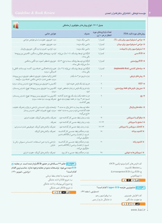 گایدلاین زنان و مامایی 2 دکتر کامران احمدی