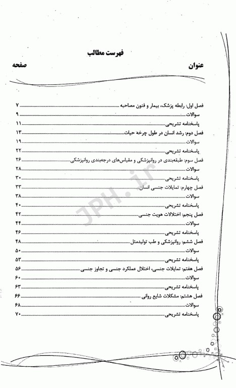 بانک سوالات ده سالانه IQB روانپزشکی در مامایی و اختلالات جنسی