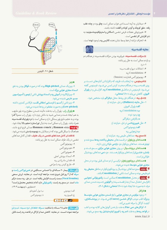 گایدلاین ریه تالیف دکتر کامران احمدی