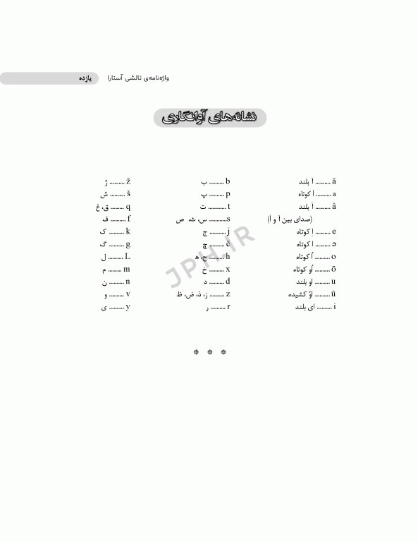 واژه‌نامه‌ی تالشی آستارا