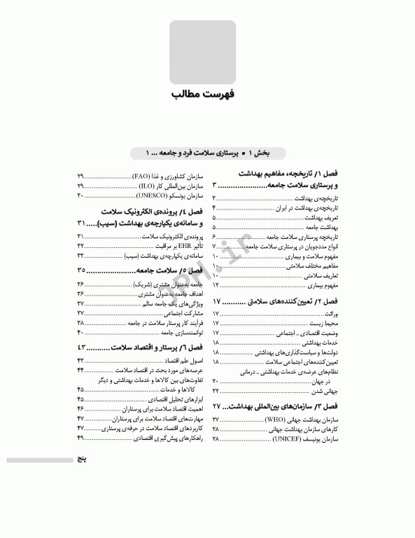 پرستاری سلامت جامعه دکتر ایلدرآبادی