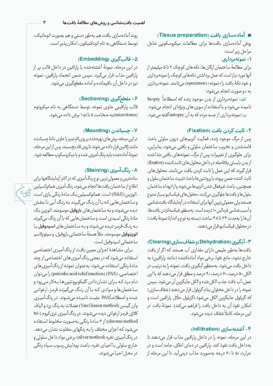 چهل کتاب مامایی گلبان سلول شناسی و بافت شناسی