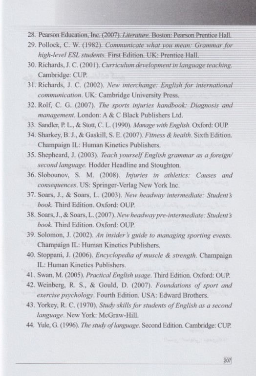 زبان تخصصی تربیت بدنی