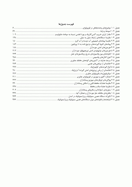 مبانی فیزیولوژی جانوری جلد اول