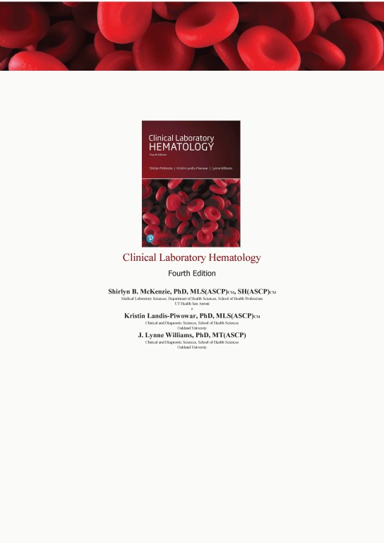 خون‌شناسی آزمایشگاهی بالینی مکنزی جلد اول