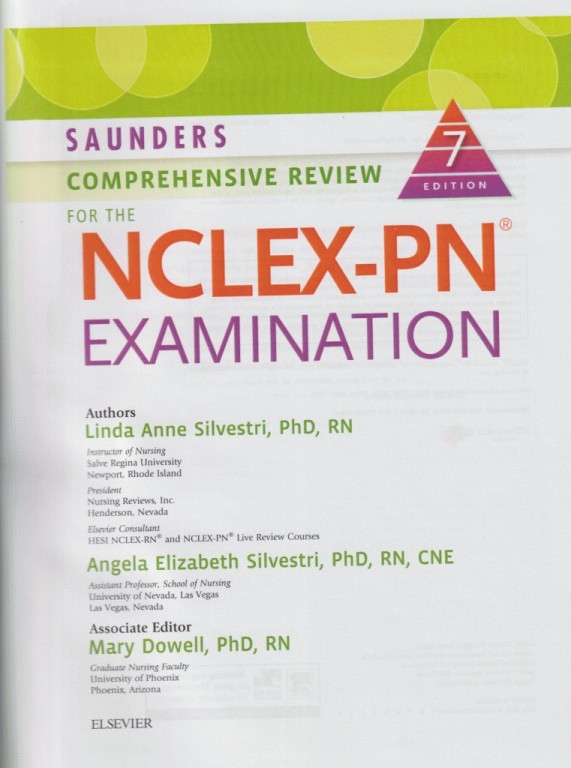 SAUNDERS COMPREHENSIVE REVIEW FOR THE NCLEX-PN 2018 | مرور جامع ساندرز برای آزمون PN