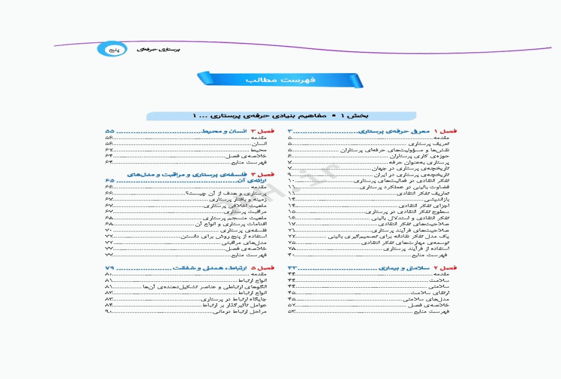 پرستاری حرفه‌ای مفاهیم پایه 1و2
