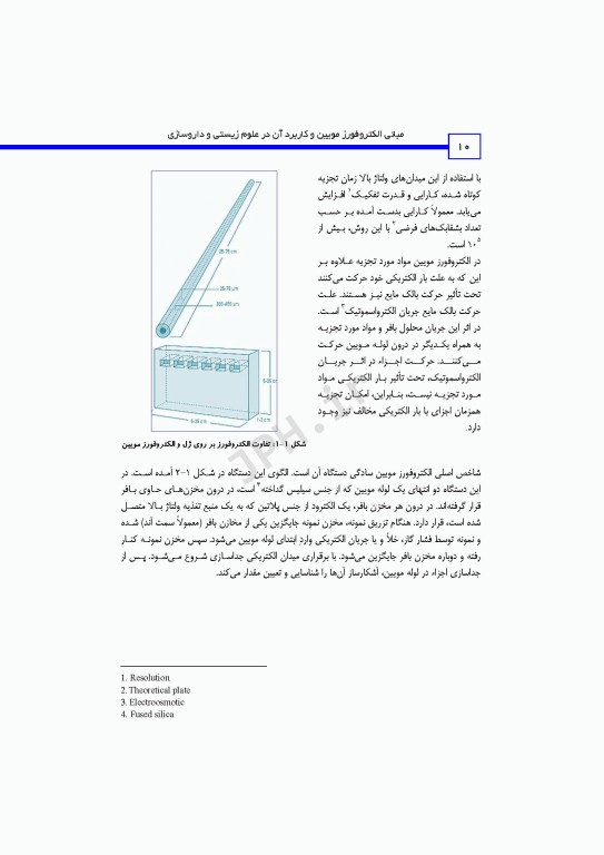 مبانی الکتروفورز مویین و کاربرد آن در علوم زیستی و داروسازی