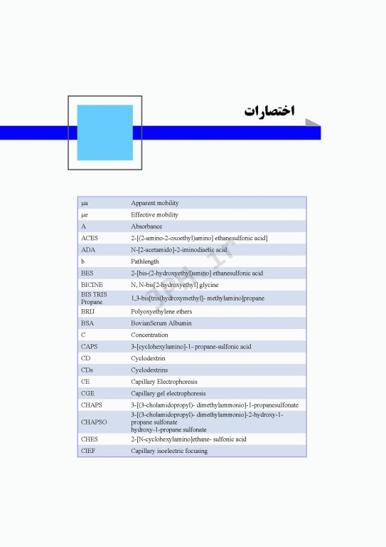 مبانی الکتروفورز مویین و کاربرد آن در علوم زیستی و داروسازی