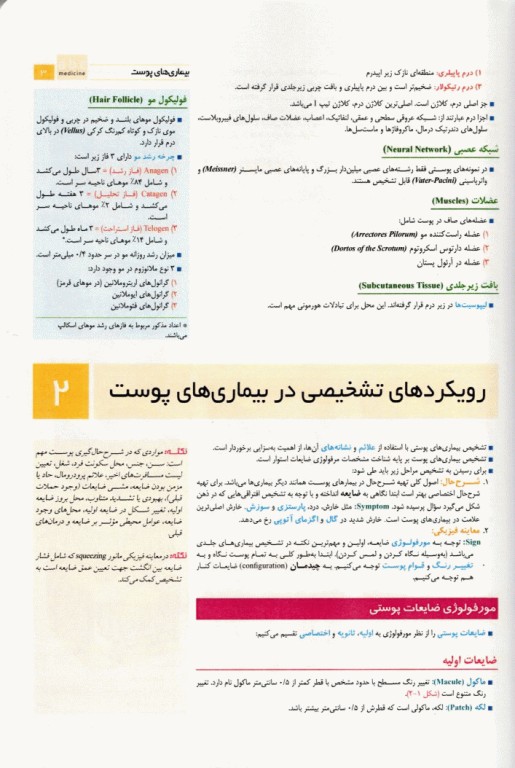 آسان آموز پزشکی abc medicine درس آزمون بیماری‌های پوست و مو