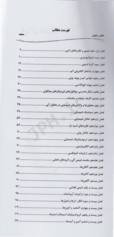 میانبر الگوریتم مفاهیم کلیدی شیمی عمومی و آلی