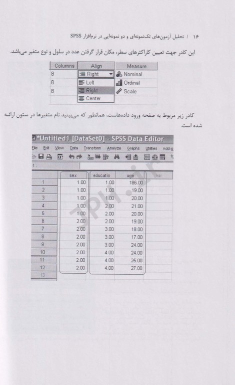 تحلیل آزمون‌های تک نمونه‌ایی و دو نمونه‌ای در نرم افزار SPSS