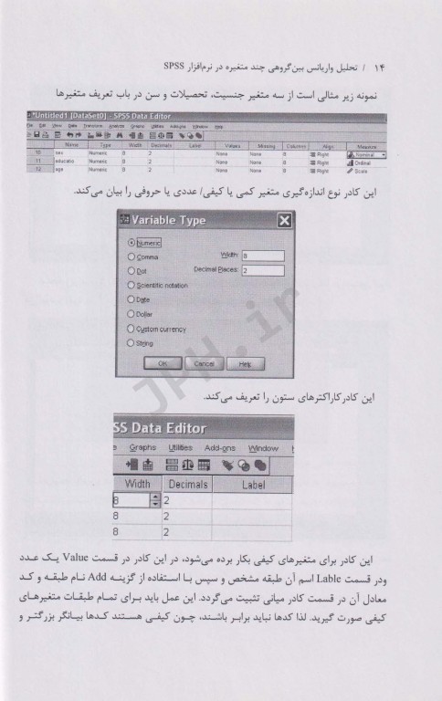 تحلیل واریانس بین گروهی و چند متغیره در نرم افزار SPSS