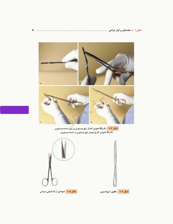 آشنایی با ابزار و تجهیزات اتاق عمل ساداتی و گلچینی