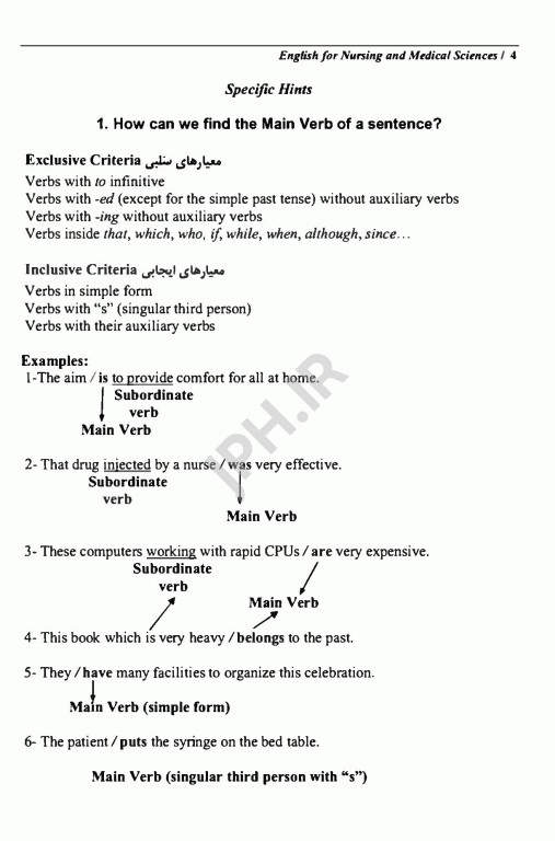 زبان انگلیسی برای پرستار و رشته‌های علوم پزشکی
