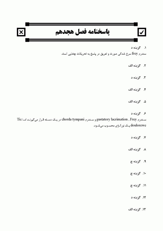 مجموعه سوالات تفکیکی دندانپزشکی DDQ پاتولوژی دهان فک و صورت نویل 2024