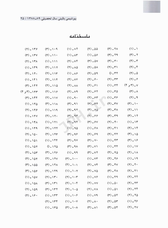مجموعه سوالات کنکور ارشد و دکترا بیوشیمی