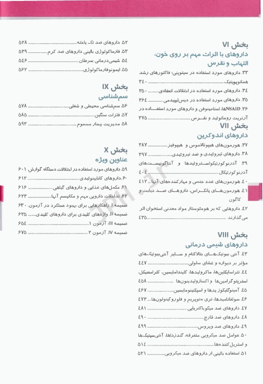 خلاصه و آزمون‌های فارماکولوژی کاتزونگ و ترور 2024