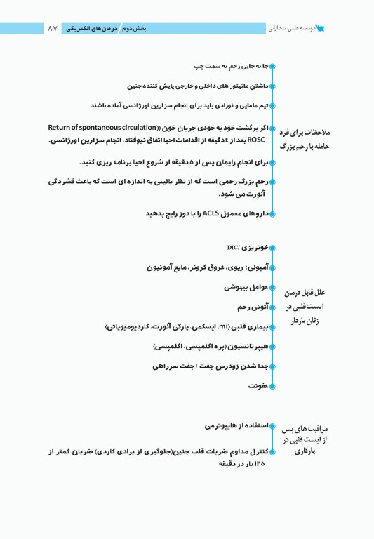 نمودارنامه اصول بیهوشی و احیای قلبی ریوی CPR