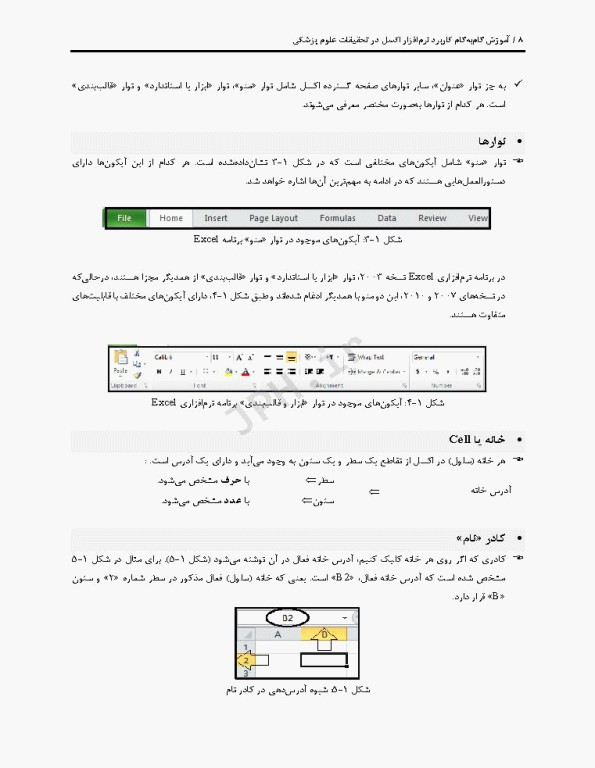 آموزش گام به گام کاربرد نرم افزار اکسل در تحقیقات علوم پزشکی