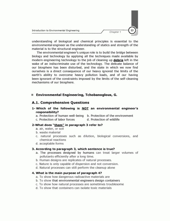 انگلیسی برای دانشجویان مهندسی بهداشت محیط
