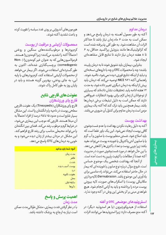 مدیریت علائم بیماری‌های شایع در داروسازی 2023