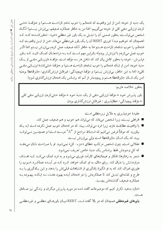 ضروریات رفتار درمانی منطقی هیجانی راهنمای درمانگران